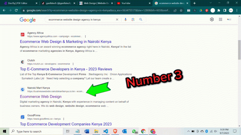 ecommerce website design agency in kenya